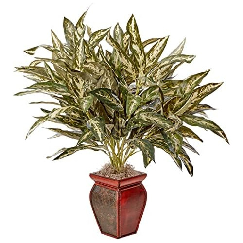 Aglaonema De 30 Pulgadas Jarrón Decorativo De Planta D...