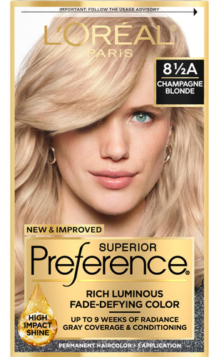 L'oreal Paris Superior Preference Tinte 8.5a Champagne Blond