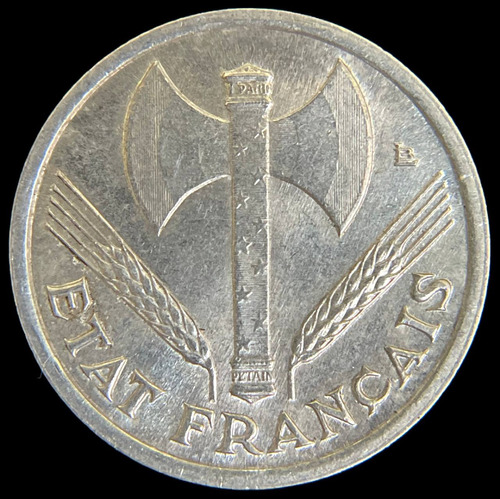 Francia, Estado De Vichy, 50 Centimes, 1942. Sin Circular