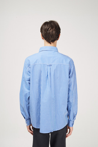 Camisa Bowen Hombre Rayada Algodón Oversized Mixed