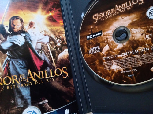 Imagen 4 de 5 de Juego Pc Cd Rom El Señor De Los Anillos Instalación Y Serie