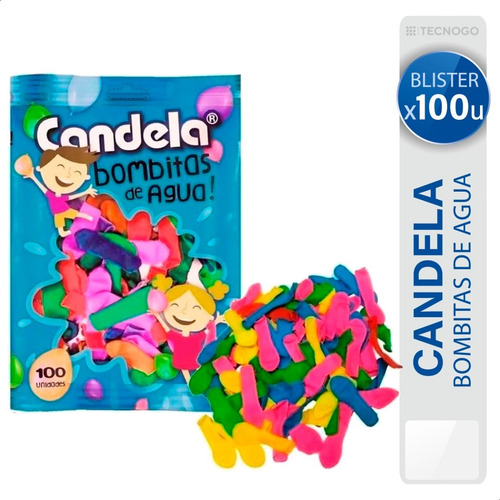 Bombitas De Agua X100 Candela Carnaval Globos - Mejor Precio Color Multicolor