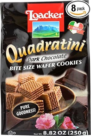Loacker Quadratini Chocolate Oscuro Crema Galletas De La Obl