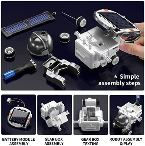Stem Toys Kit De Robot Solar 6 En 1 Para Niños, Aprendizaje