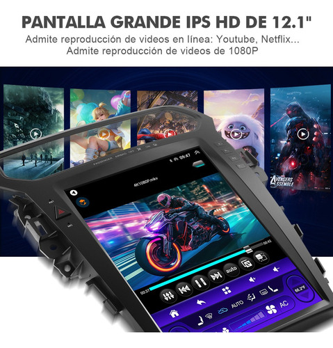 Sq Dh1 Estéreo Para Ford Explorer 2011-2019 Android 13 Auto