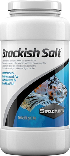Seachem Brackish Salt 600g Sales Vivíparos Acuario Peces Sal