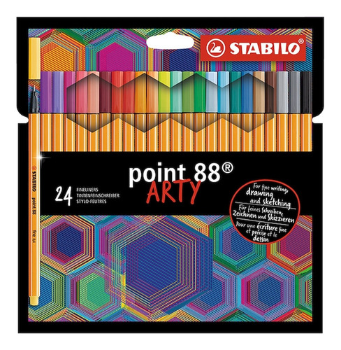 Microfibra Stabilo Point 88 Arty Estuche X 24 Carton