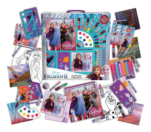 Imagen 6 de 7 de Set Xl Arte Disney Granja Peppa Acuarelas Juego Pintar