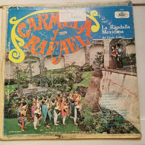 Disco Lp:carmela Y Rafael- Rondalla Chata Franco.,