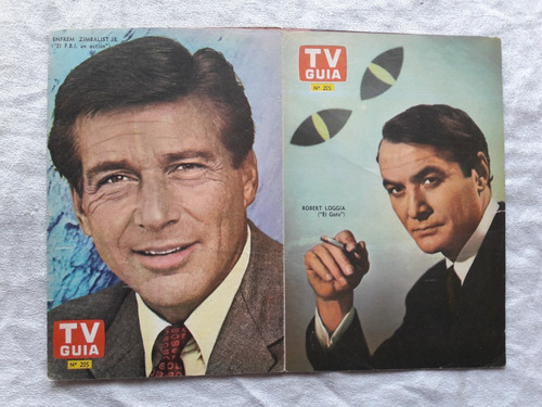 Poster De Tv Guia N° 205 Enfrem Zimbalist Jr - Robert Loggia