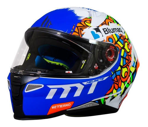 Casco De Moto Mt Helmets Revenge 2 Moto 3 A0 Blanco / Perl