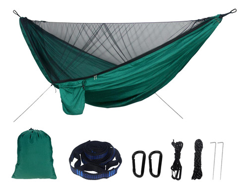 Hamaca De Camping Con Red De Nylon Cama Colgante Mosquitera