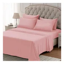 Comprar Juego De Sábanas Hoteleras Onix 600 H 2 1\u002F2 Plazas Color Sábana Rosa Diseño De La Tela Liso Blanco Lagam