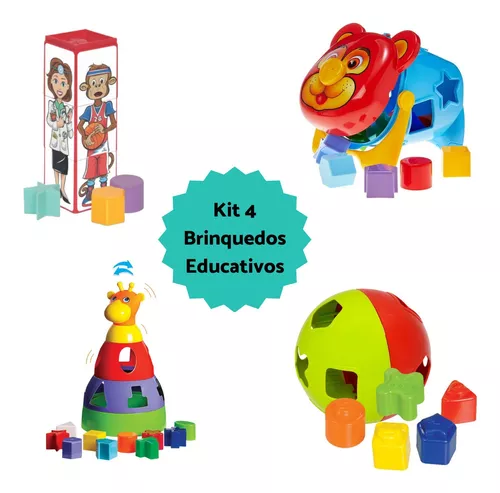 Blocos Educativo Bebê 1 Ano Brinquedo Didatico Infantil Jogo - ShopJJ -  Brinquedos, Bebe Reborn e Utilidades