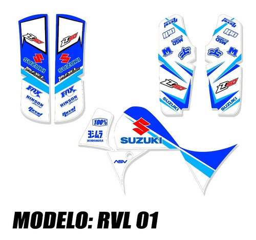 Kit Calcos Gráfica Para Suzuki Lt 50 - Laminadas!