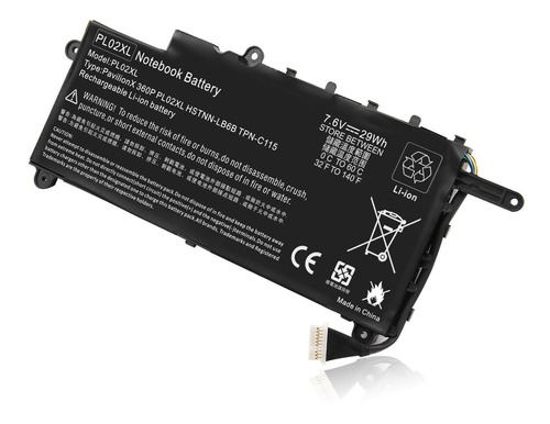 Bateria 751681-231 Pl02xl Hp Hp Pavilion 11-n X360 Series 11