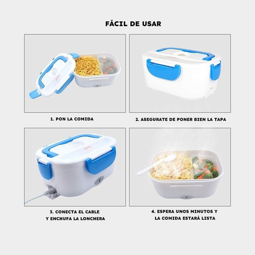 Imagen 3 de 6 de Lonchera Electrica Portatil Comida Calentar 220v
