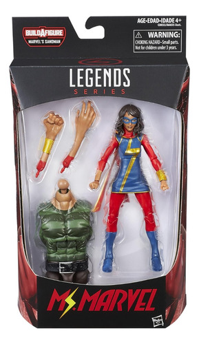 Marvel Legends Series Figura Ms. Marvel Caja Dañada