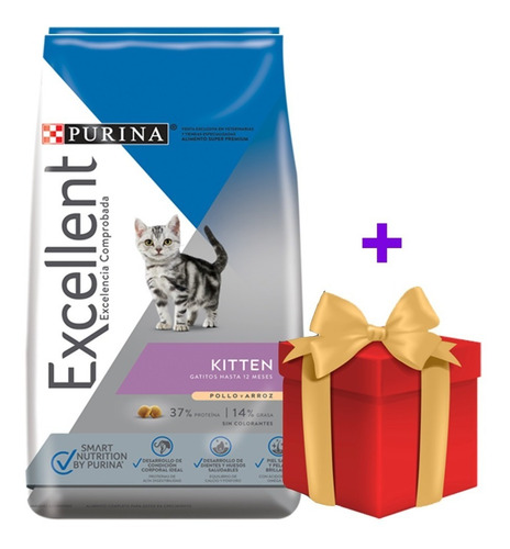 Purina Excellent Gatitos 7,5k Mas Regalo Y Envio