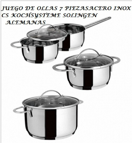 Ollas Bernkastel Cs Kochsysteme Alemanas Induccion 7 Pzas