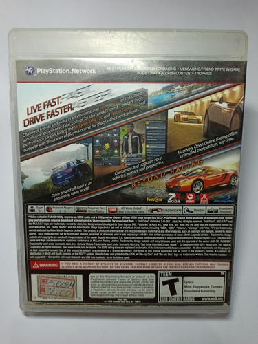 Test Drive Unlimited 2 - Mídia Física - Ps3 (Usado)