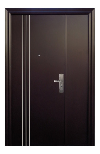 Puerta De Seguridad Xe 3l Plus C/fijo Aper Izq Acero 100% Ch Color Chocolate