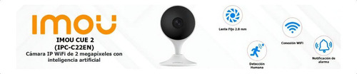 Camara Ip Imou Cue 2 2mp 2.8mm Audio Alarma Sirena Ai Ir10