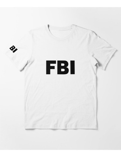 Camiseta Fbi Buró Federal De Investigaciones Algodón