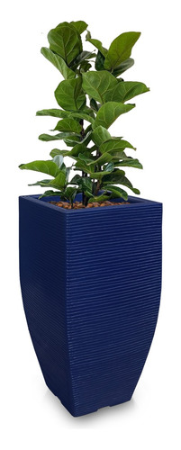 1 Vaso Planta Grande Alto Decorativo De Polietileno T 75x40
