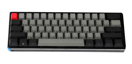 Teclado Mecanico 61 Teclas Gruesas Gris Negro Mx Switch