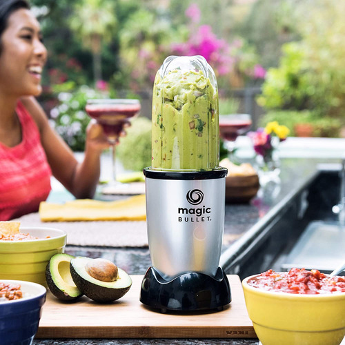Licuadora Magic Bullet, Pequeña, Plateada, Juego De 11 Pieza