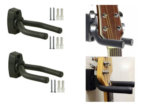 Colgador Pared  Guitarra Bajo Pack 2 Unidades