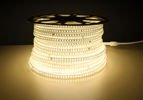 Mangueira Led Chata 2835 120 Leds/m Alto Brilho 11m 110/220v Luz Branco-quente 110v