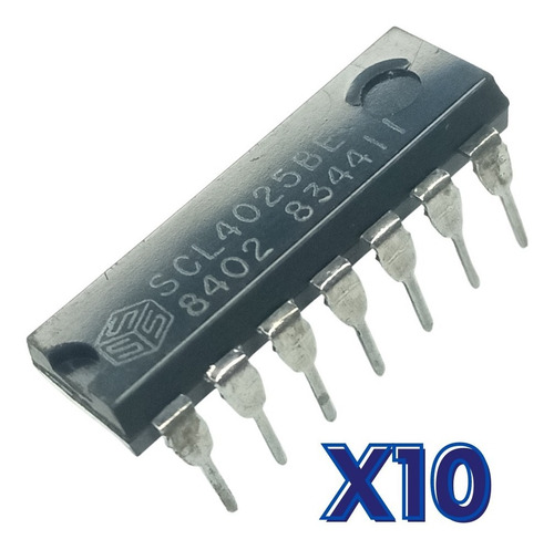 Kit 10 Scl4025be Cmos O  Cd4025