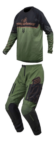 Conjunto Trilha Enduro Asw Ranger Verde Oliva