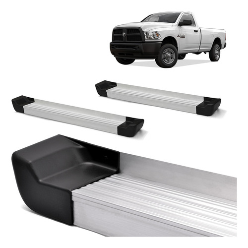 Plataforma Alumínio Natural Dodge Ram 2500 Slt Simples 2010