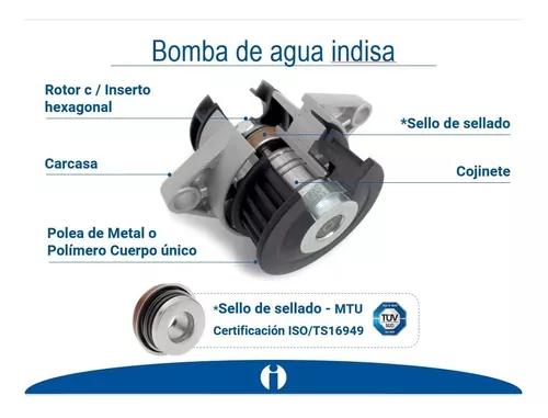 Kit Distribucion Fiat Punto 1.4 1.3 8v Con Bomba Indisa