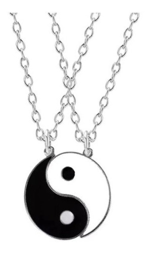 Collar Yin Yang Parejas Amor Doble Cadena 