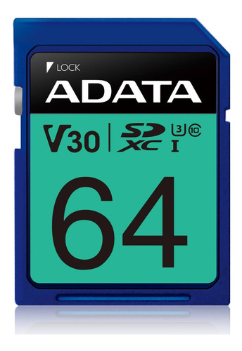 Imagen 2 de 2 de Tarjeta Micro Sd Adata Asdx64gui3v30s-r Premier Pro 64gb