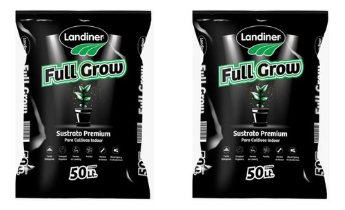 Landiner Sustrato Full Grow 50 Lt. X2 Unidades. 