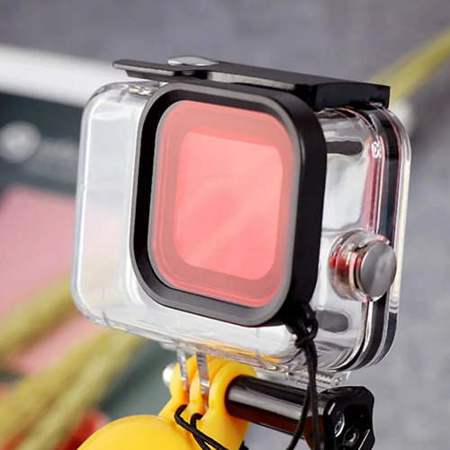 Filtro De Mergulho Rosa Para Câmeras Gopro Hero 8