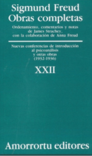 Obras Completas 22 Freud - Nuevas Conferencias De Introducci