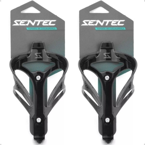 Kit 2x Suporte Caramanhola Garrafa Bike Nylon Carbono Sentec