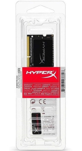 Imagen 4 de 4 de Memoria Ddr3 Sodimm Kingston Hyperx Impact 8gb 1600mhz 1.35v