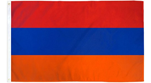 Bandera De Armenia De Poliéster De 3 Pies X 5 Pies