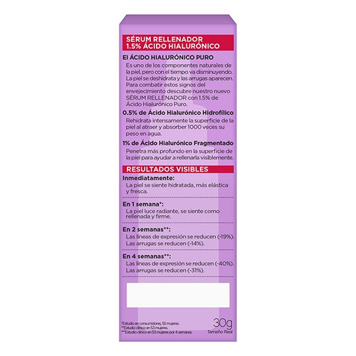 Imagen 7 de 10 de Sérum L'oréal Paris Revitalift Ácido Hialurónico X 30ml