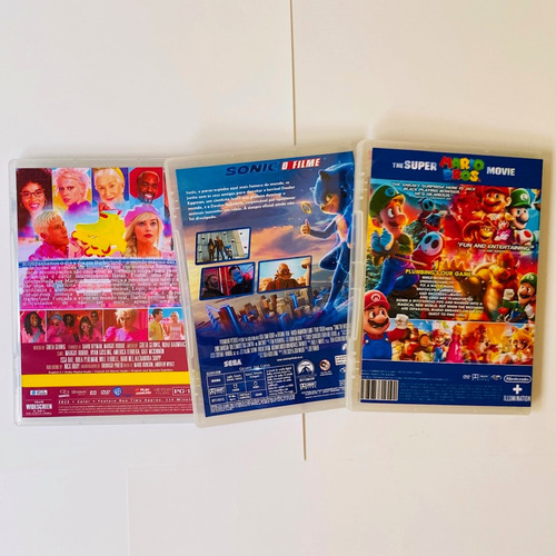 Dvd Barbie 2023 Sonic 2020 Super Mario Bros 2023 Dub E Leg