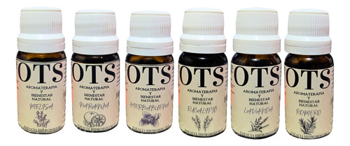 Esencia Aromática Para Aromaterapia 10ml C/u Pack (6 Pz)
