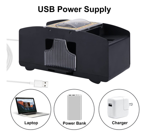 Casino Automatic Card Shuffler Usb/battery Operated For