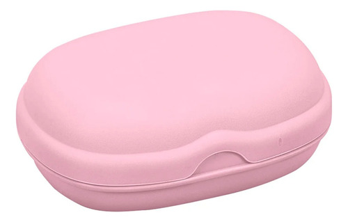 Jabonera De Plastico Jabon Baño Pileta Club Viaje Sanremo Color Rosa Pálido